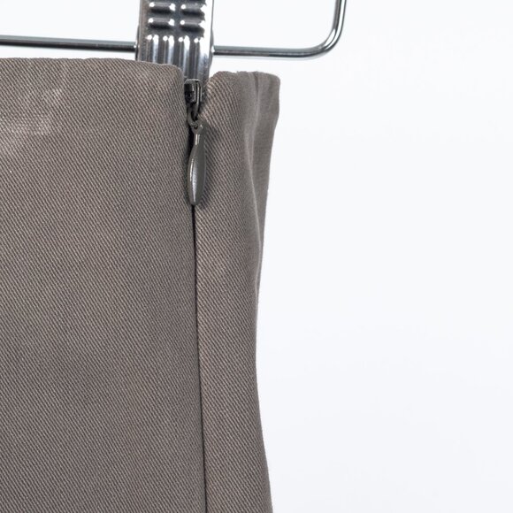 Brunello Cucinelli Taupe Grey Cotton-Twill Leggings - Picture 6 of 10